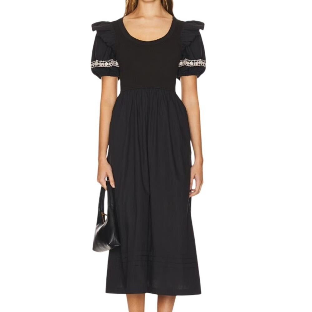 $298 Cleobella Selma Midi Dress Large - Picture 1 of 7